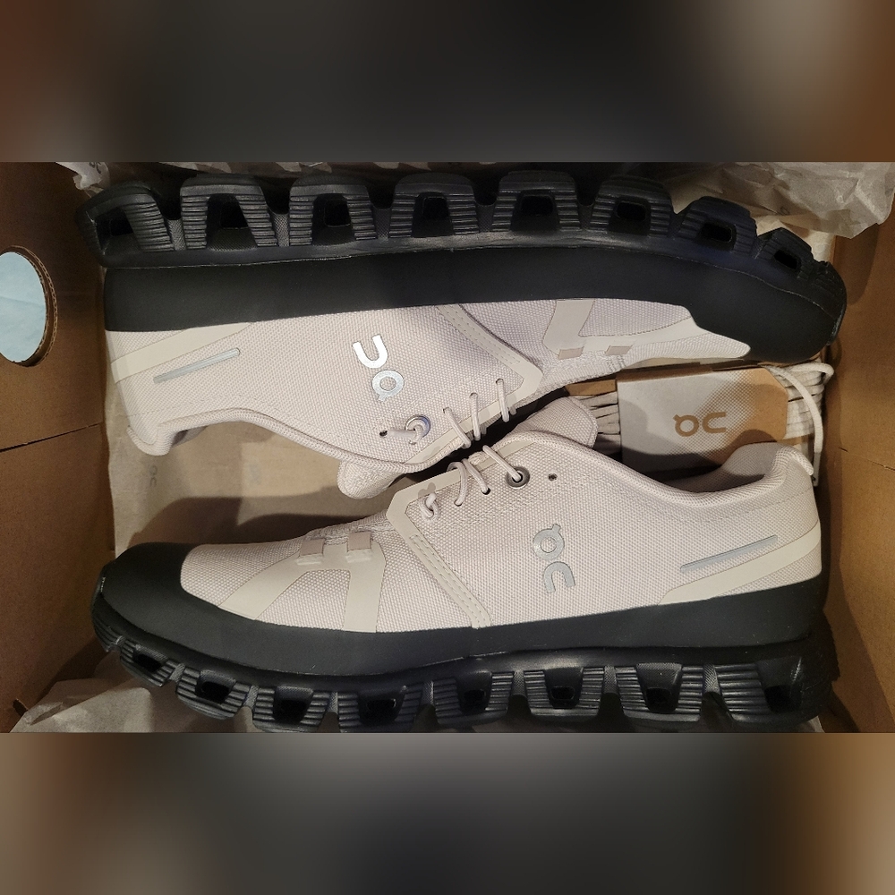 On Running Beige and Black Cloudsurfer Athletic Shoes
